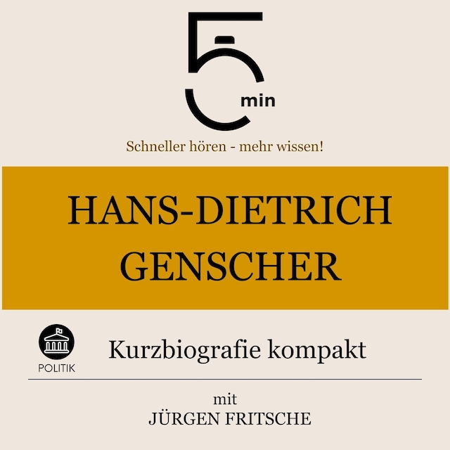 Portada de libro para Hans-Dietrich Genscher: Kurzbiografie kompakt