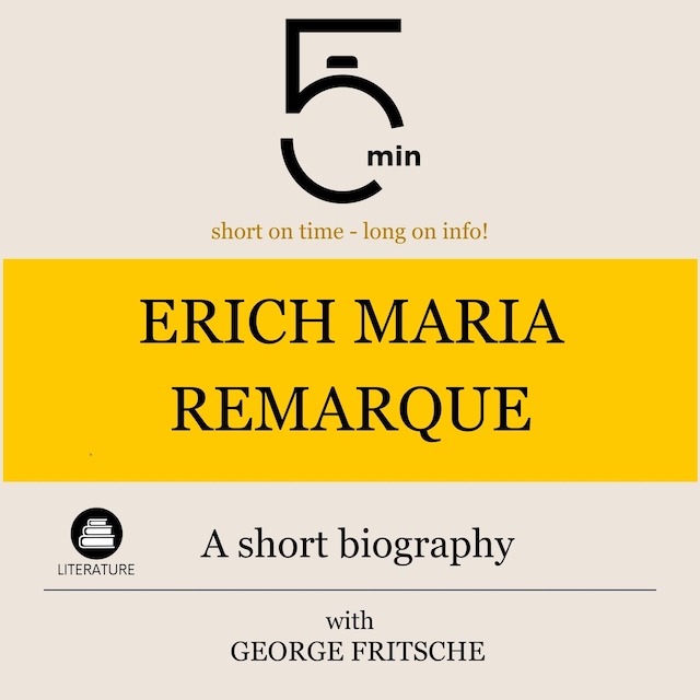 Book cover for Erich Maria Remarque: A short biography