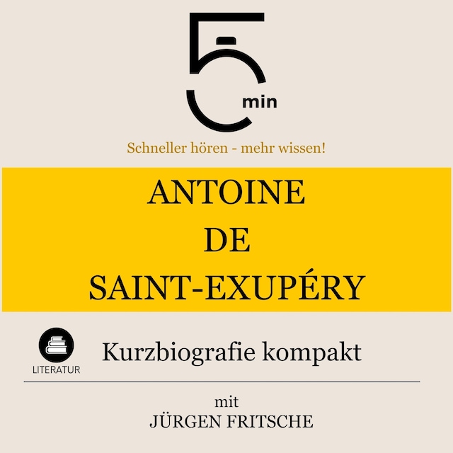 Book cover for Antoine de Saint-Exupéry: Kurzbiografie kompakt