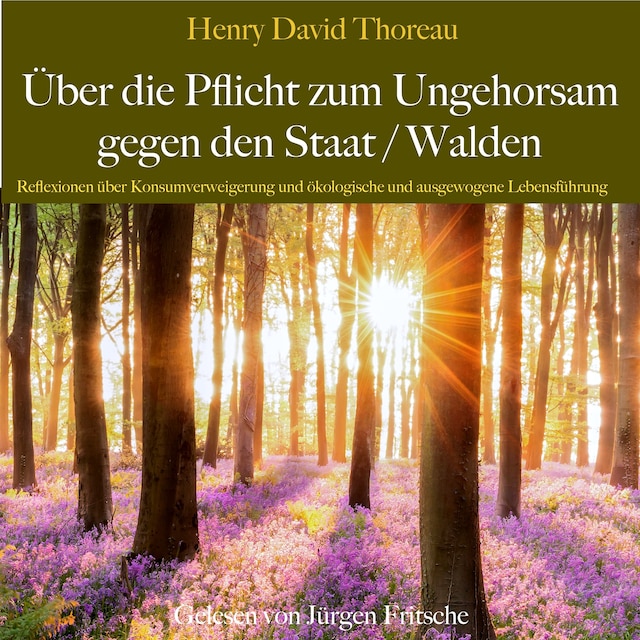 Book cover for Henry David Thoreau: Über die Pflicht zum Ungehorsam gegen den Staat / Walden