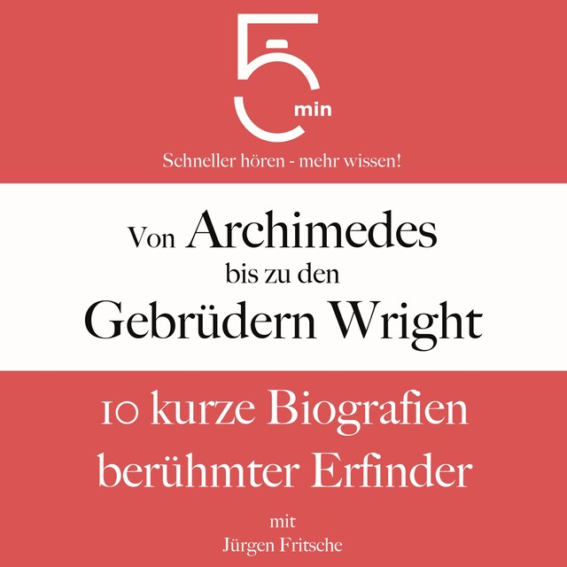 Bokomslag for Von Archimedes bis zu den Gebrüdern Wright