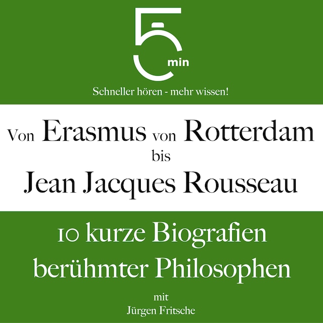 Book cover for Von Erasmus von Rotterdam bis Jean Jacques Rousseau