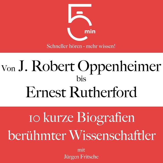 Bogomslag for Von J. Robert Oppenheimer bis Ernest Rutherford