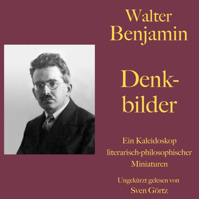 Couverture de livre pour Walter Benjamin: Denkbilder