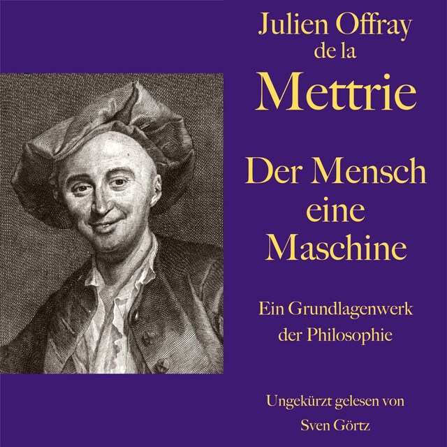 Kirjankansi teokselle De la Mettrie: Der Mensch eine Maschine