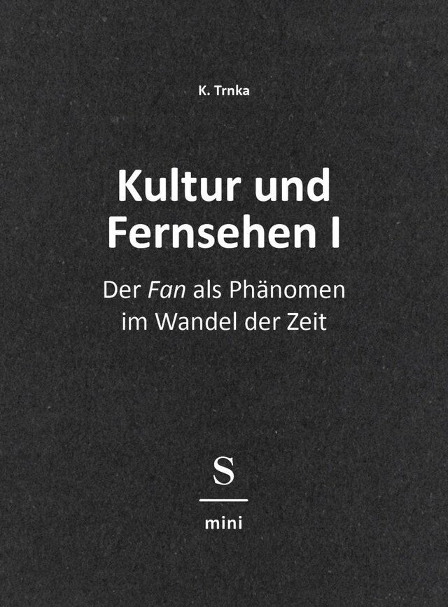 Buchcover für Kultur und Fernsehen I