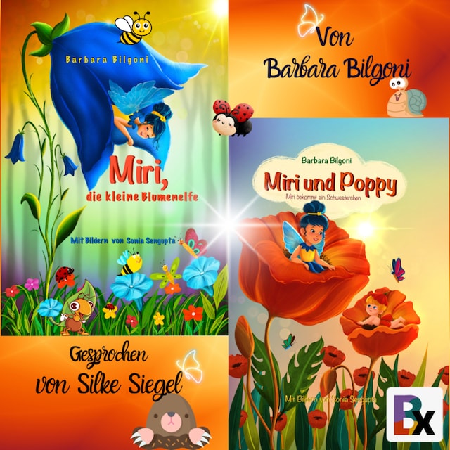 Couverture de livre pour Miri, die kleine Blumenelfe/Miri und Poppy