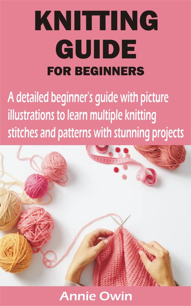 Buchcover für KNITTING GUIDE FOR BEGINNERS