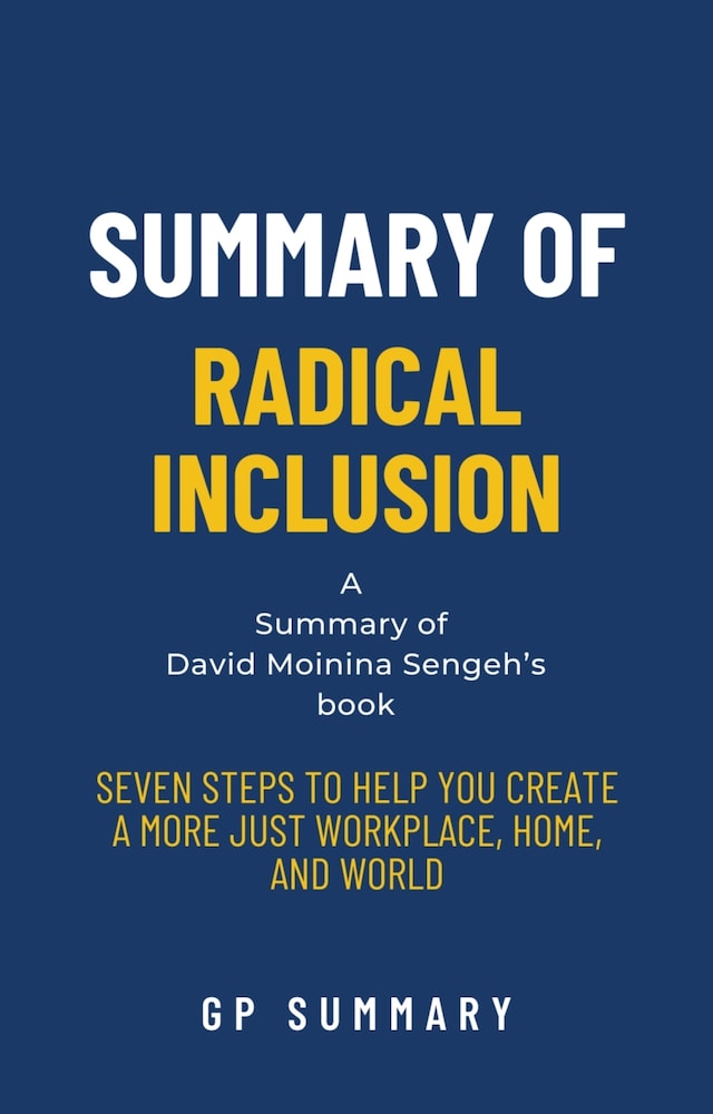 Copertina del libro per Summary of Radical Inclusion by David Moinina Sengeh