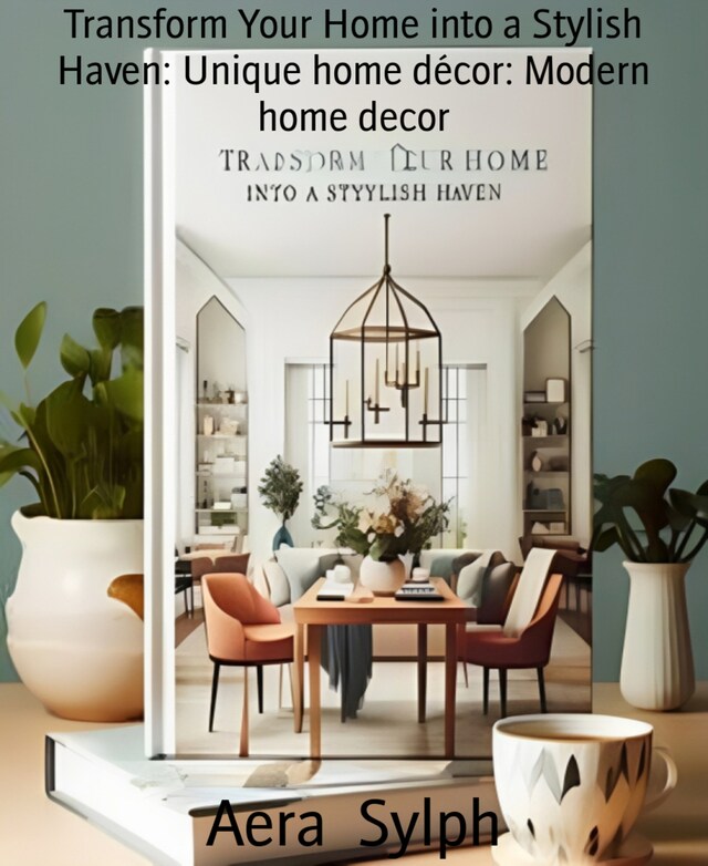 Book cover for Transform Your Home into a Stylish Haven: Unique home décor: Modern home decor