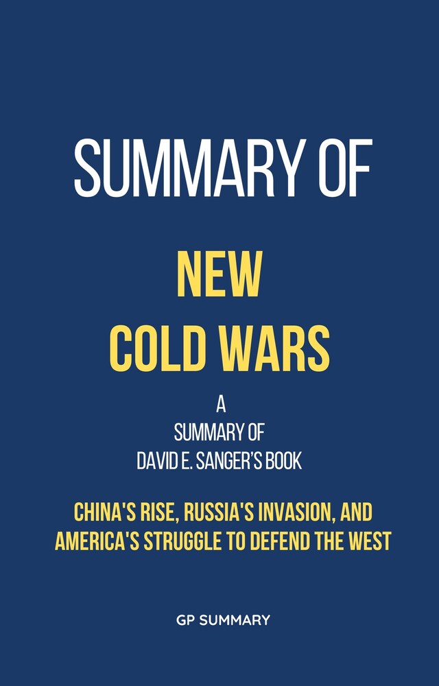 Bogomslag for Summary of New Cold Wars by David E. Sanger