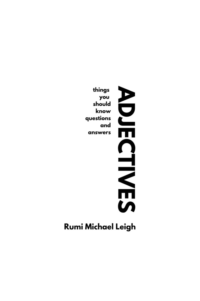 Book cover for Adjectives