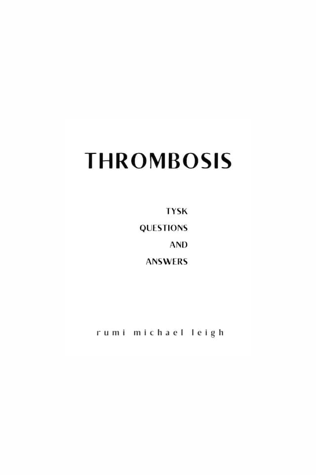 Book cover for Thrombosis