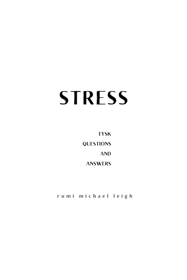 Book cover for Stress