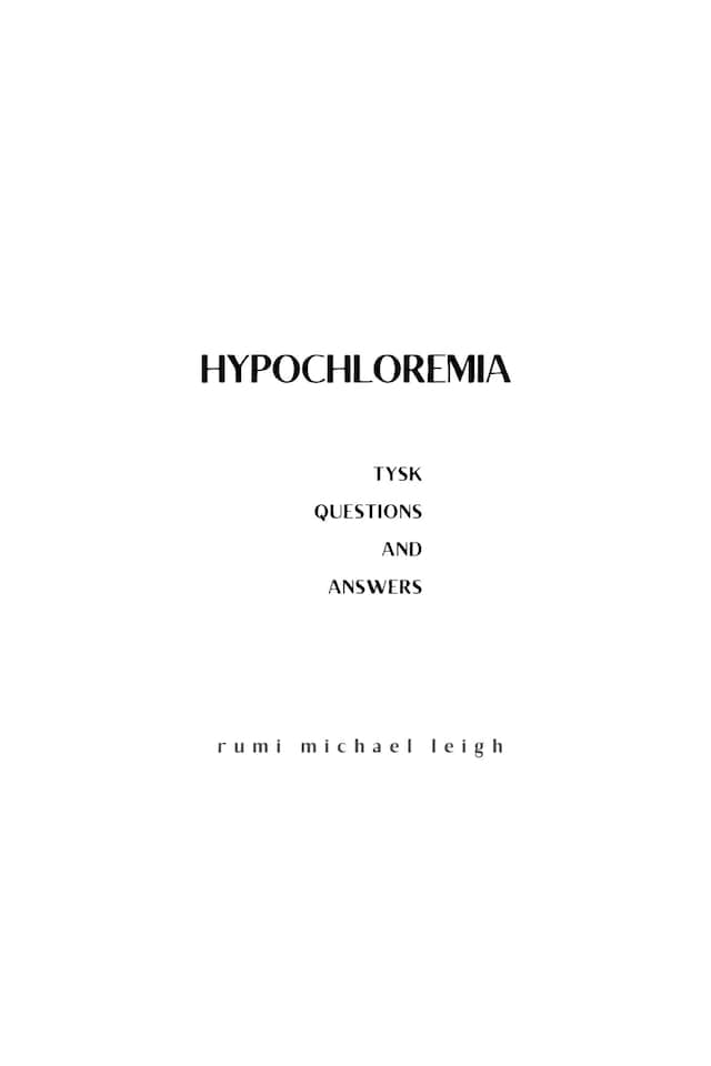 Buchcover für Hypochloremia