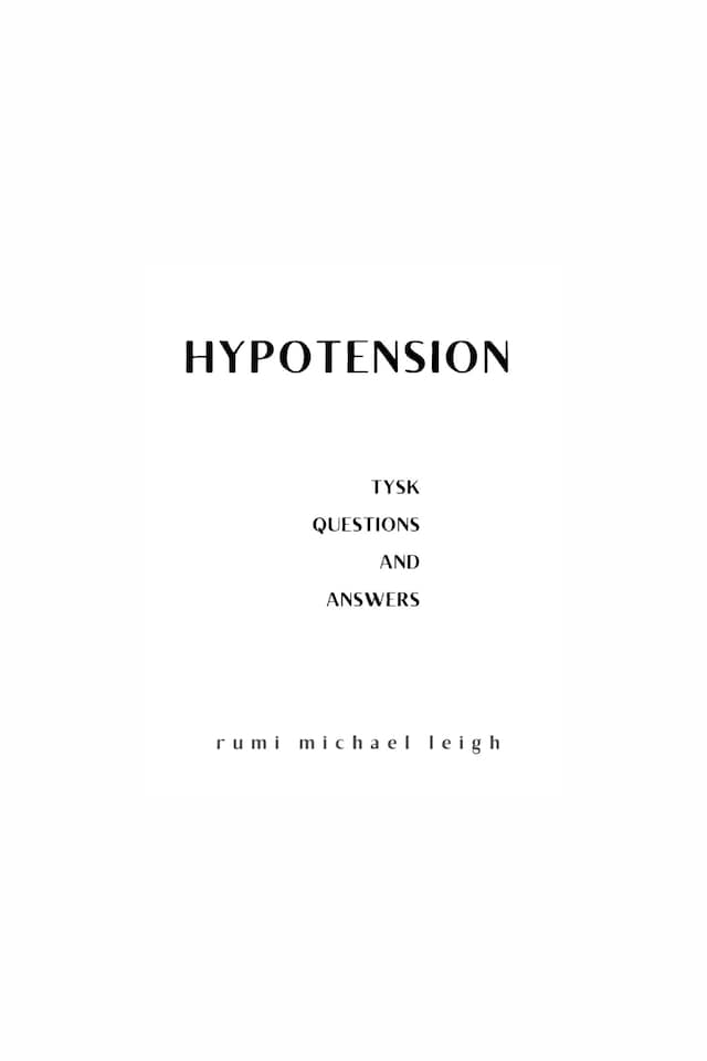 Buchcover für Hypotension