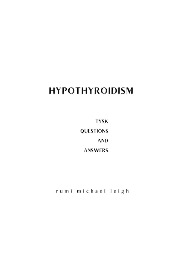 Book cover for Hypothyroidism