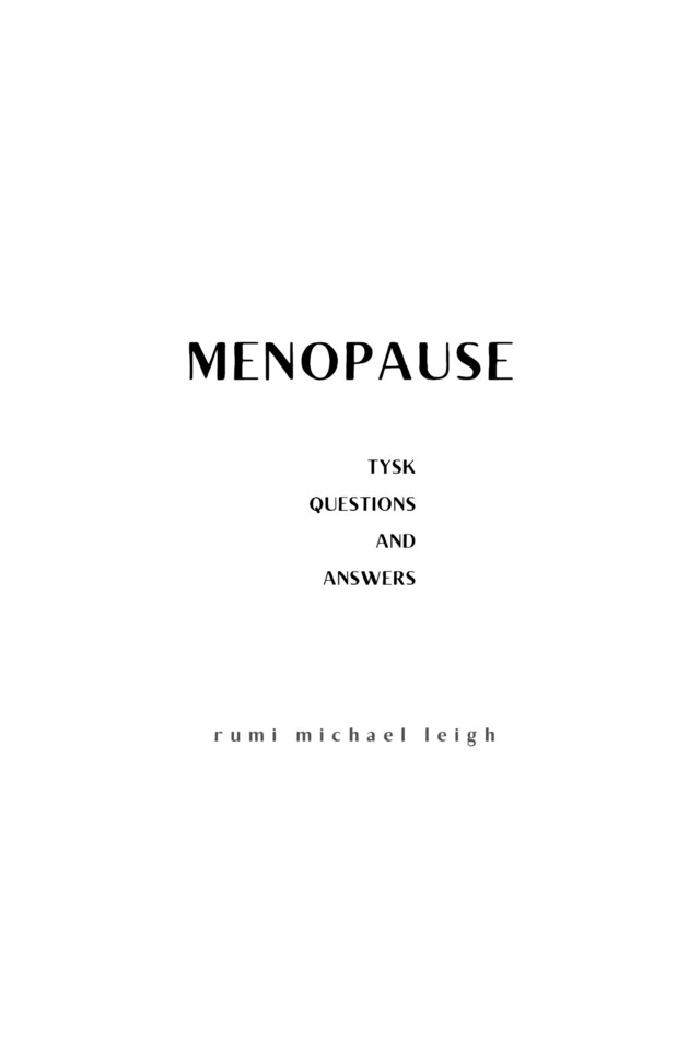 Book cover for Menopause