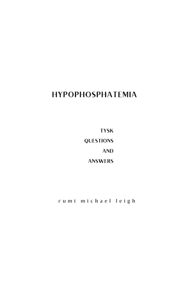 Book cover for Hypophosphatemia