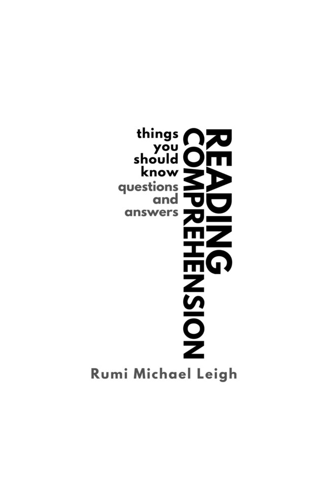 Book cover for Reading Comprehension