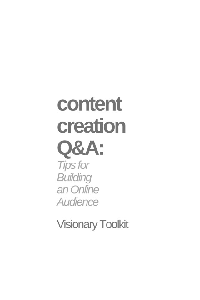 Bogomslag for Content Creation Q&A: Tips for Building an Online Audience