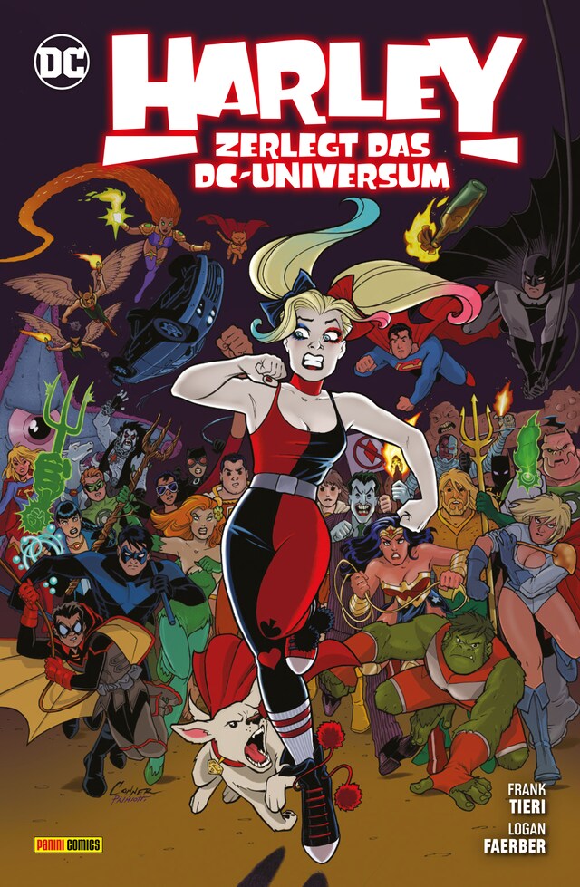 Boekomslag van Harley Quinn: Harley zerlegt das DC-Universum