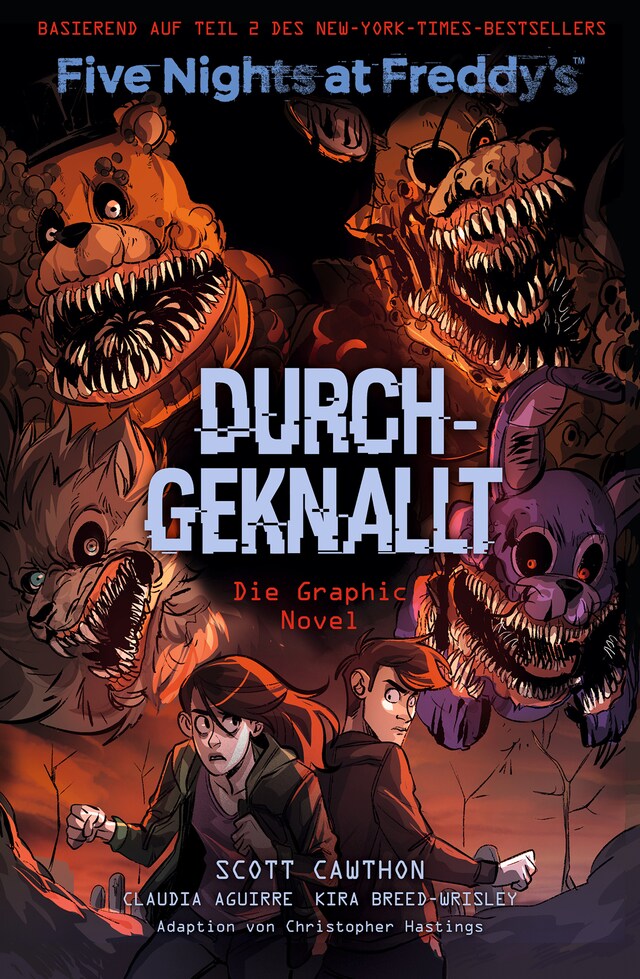 Okładka książki dla Five Nights at Freddy's: Durchgeknallt - Die Graphic Novel