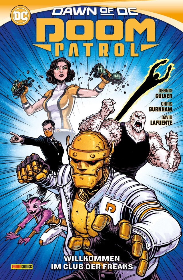 Copertina del libro per Doom Patrol: Willkommen im Club der Freaks