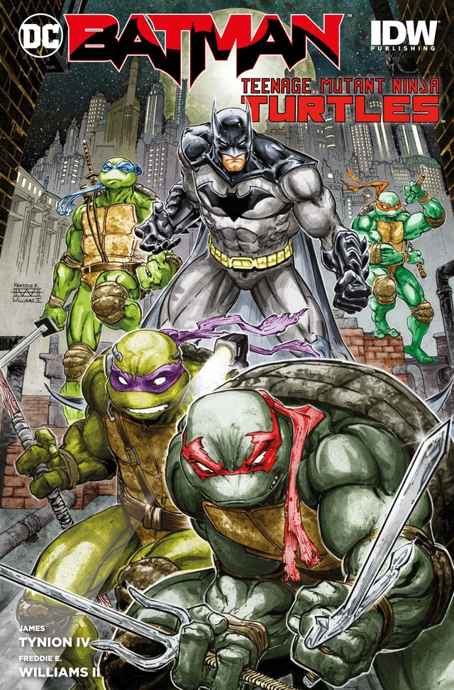 Boekomslag van Batman/Teenage Mutant Ninja Turtles