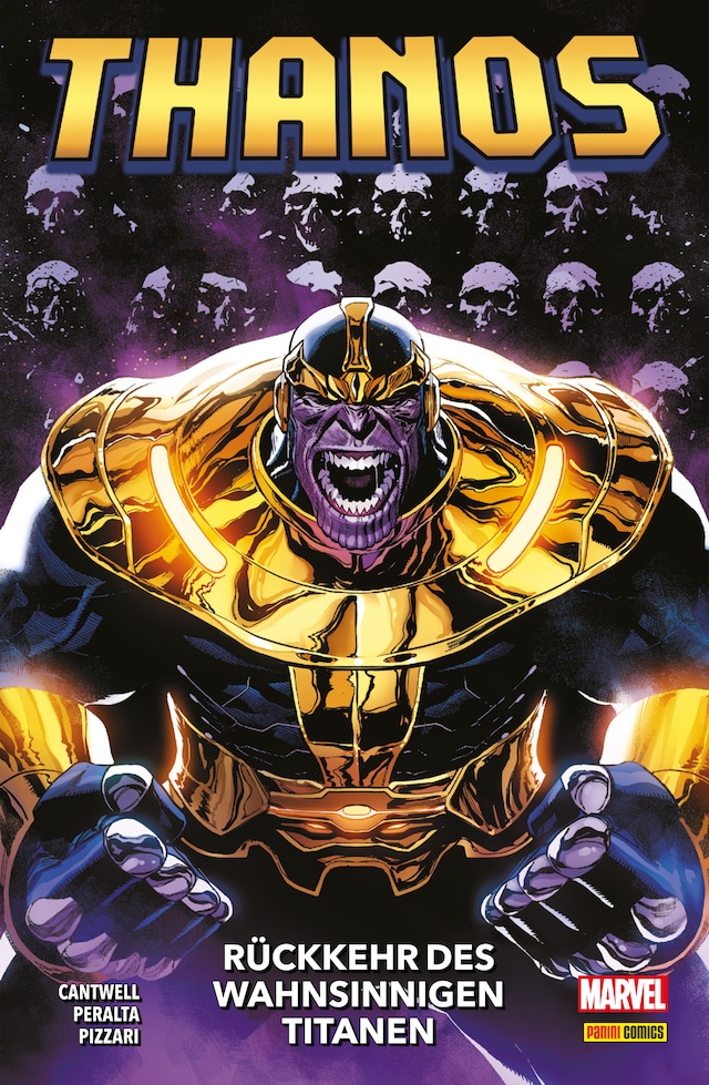 Book cover for THANOS - RÜCKKEHR DES WAHNSINNIGEN TITANEN