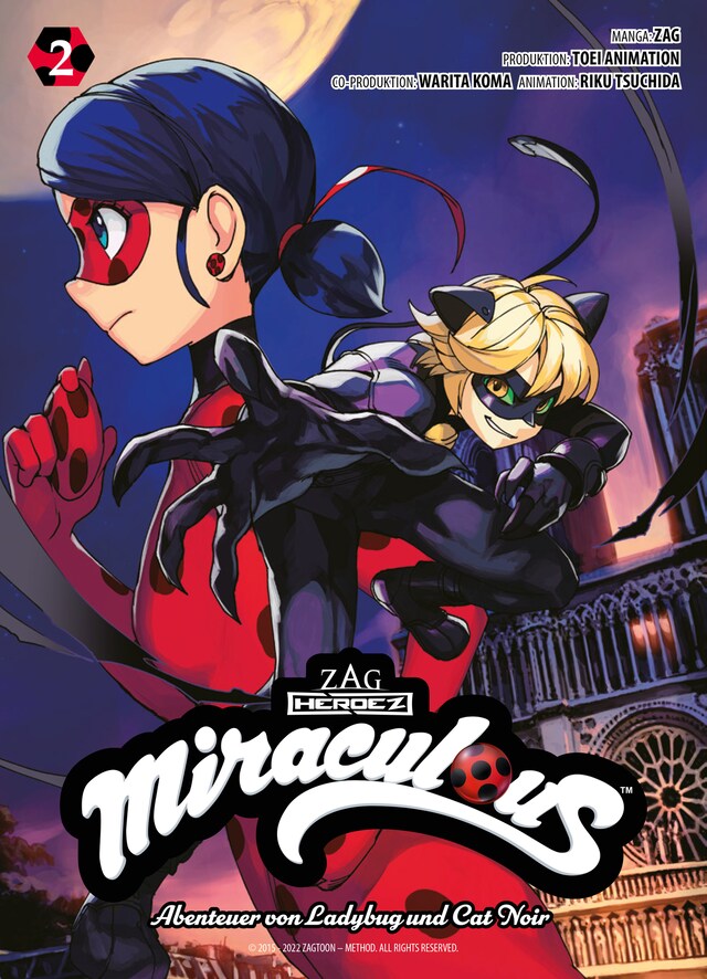 Buchcover für Miraculous, Band 2 - Abenteuer von Ladybug und Cat Noir