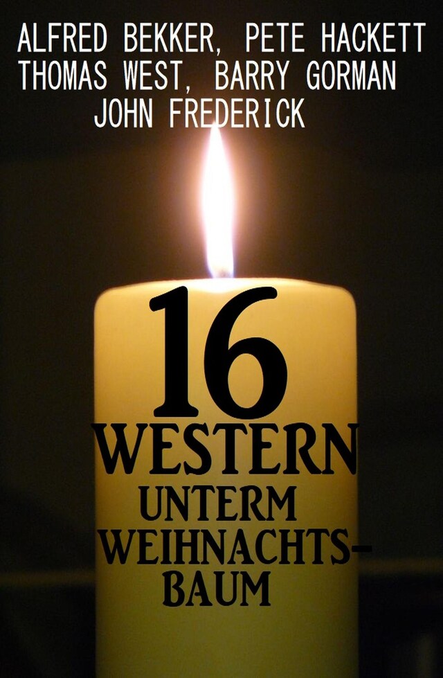 Boekomslag van 16 Western unterm Weihnachtsbaum