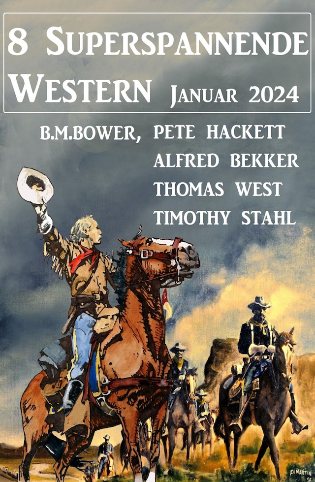 Boekomslag van 8 Superspannende Western Januar 2024