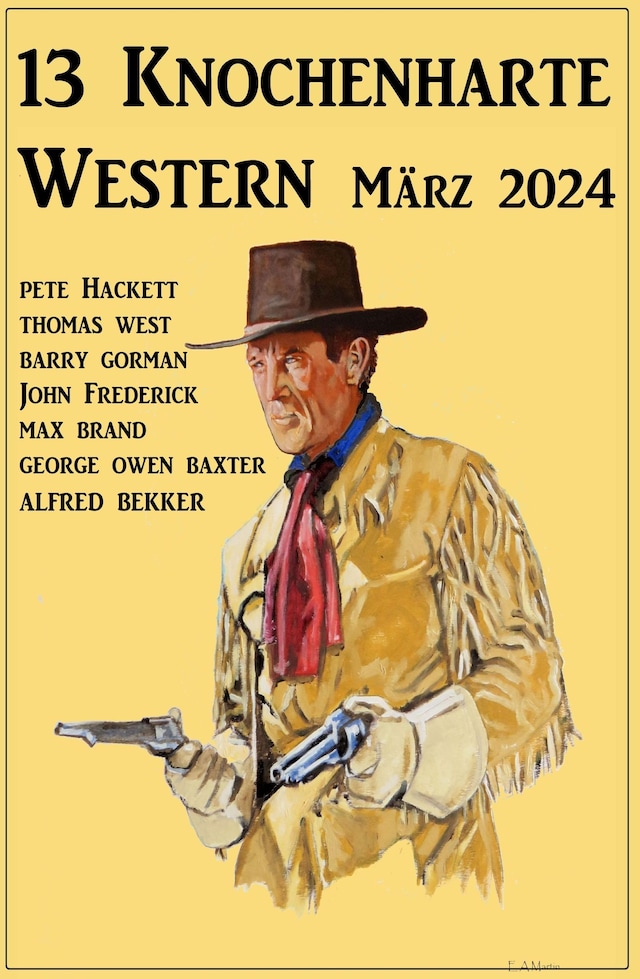 Buchcover für 13 Knochenharte Western März 2024