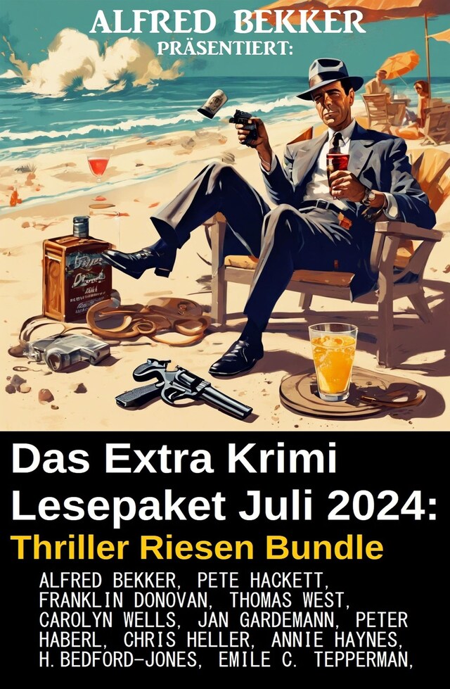 Boekomslag van Das Extra Krimi Lesepaket Juli 2024: Thriller Riesen Bundle