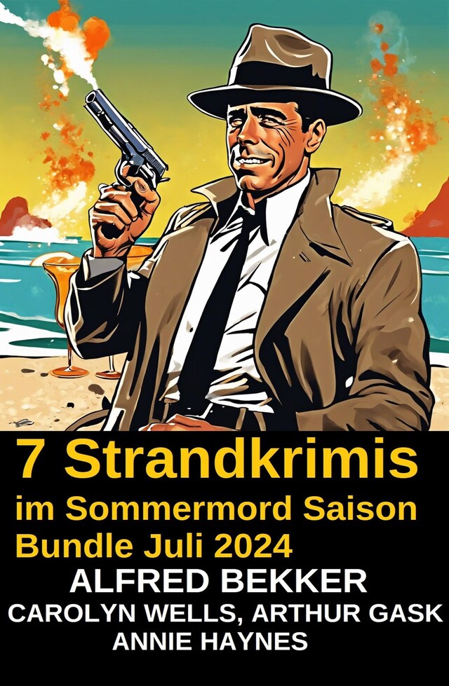 Buchcover für 7 Strandkrimis im Sommermord Saison Bundle Juli 2024