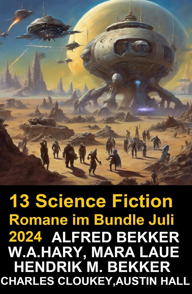 Buchcover für 13 Science Fiction Romane im Bundle Juli 2024