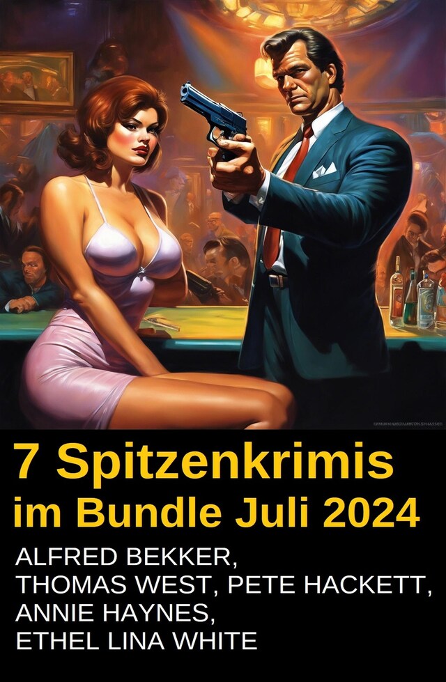 Buchcover für 7 Spitzenkrimis im Bundle Juli 2024