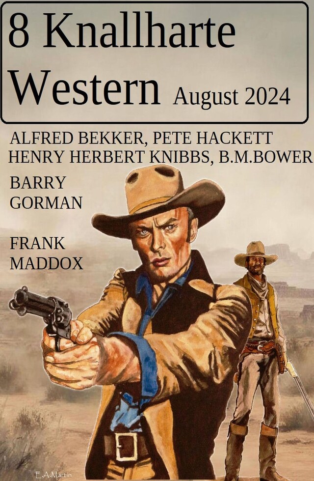 Buchcover für 8 Knallharte Western August 2024