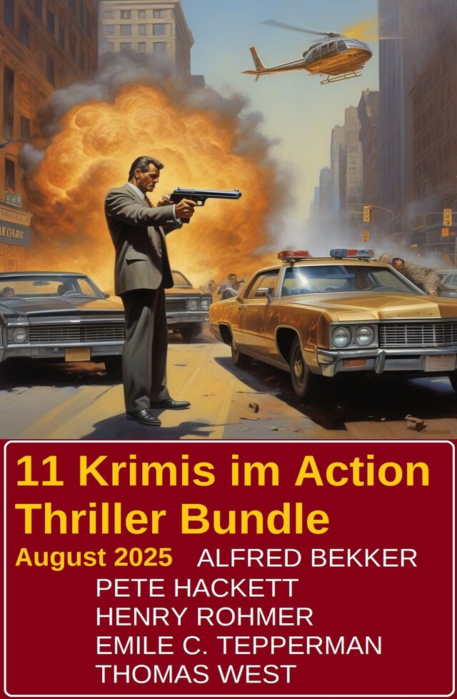 Buchcover für 11 Krimis im Action Thriller Bundle August 2025