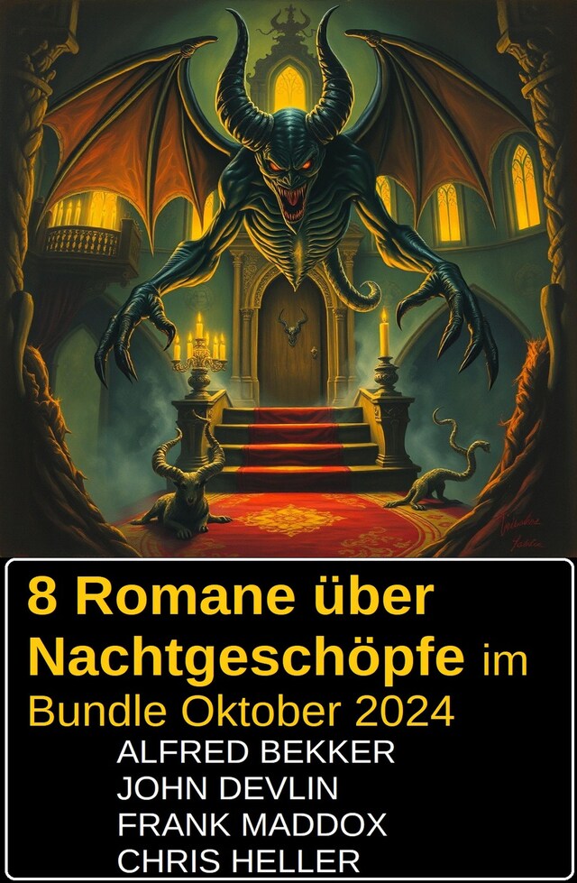 Kirjankansi teokselle 8 Romane über Nachtgeschöpfe im Bundle Oktober 2024