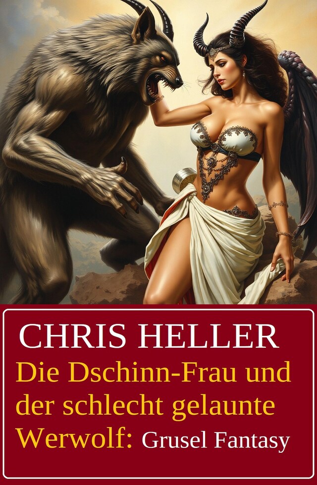 Buchcover für Die Dschinn-Frau und der schlecht gelaunte Werwolf: Grusel Fantasy