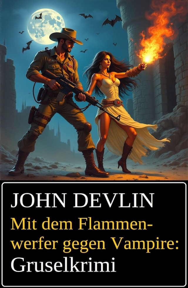 Book cover for Mit dem Flammenwerfer gegen Vampire: Grusel-Krimi