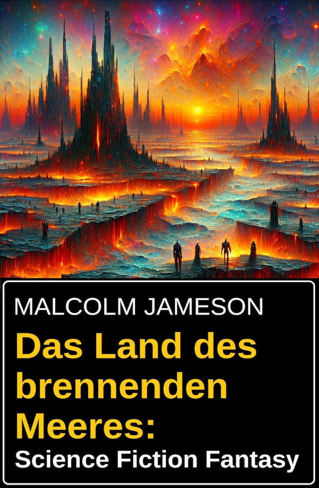 Book cover for Das Land des brennenden Meeres: Science Fiction Fantasy