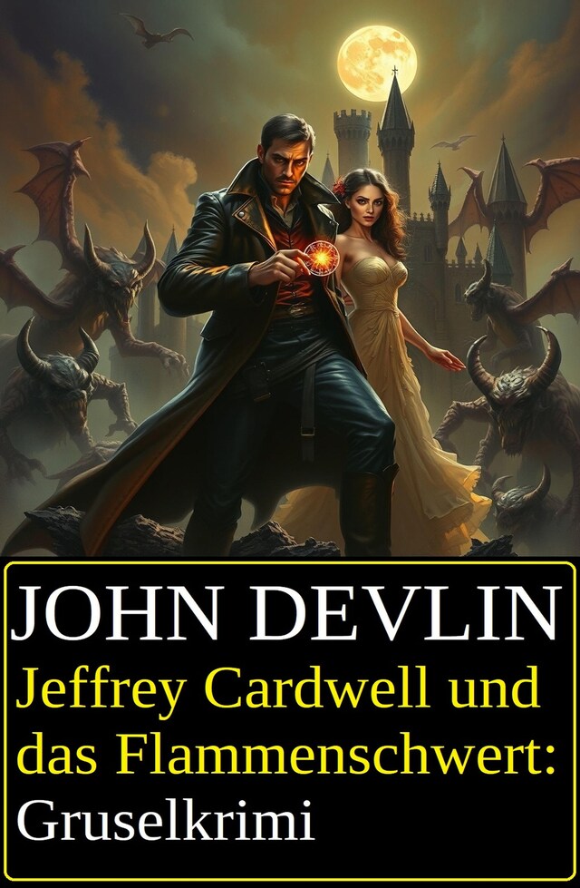 Book cover for Jeffrey Cardwell und das Flammenschwert: Gruselkrimi