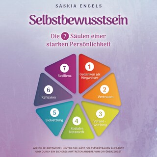 Selbstbewusstsein – Die 7 Säulen einer starken Persönlichkeit: Wie du Selbstzweifel hinter dir lässt, Selbstvertrauen aufbaust und durch ein sicheres Auftreten andere von dir überzeugst als Hörbuch