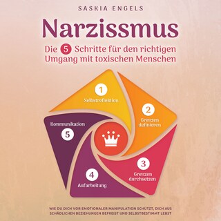 Narzissmus – Die 5 Schritte für den richtigen Umgang mit toxischen Menschen: Wie du dich vor emotionaler Manipulation schützt, dich aus toxischen Beziehungen befreist und selbstbestimmt lebst als Hörbuch