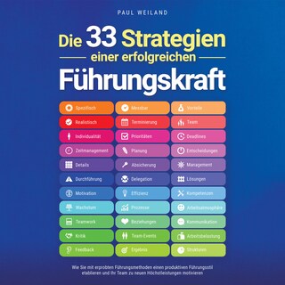 Die 33 Strategien einer erfolgreichen Führungskraft: Wie Sie mit erprobten Führungsmethoden einen produktiven Führungsstil etablieren und Ihr Team zu neuen Höchstleistungen motivieren als Hörbuch
