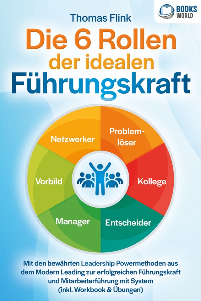 Buchcover für Die 6 Rollen der idealen Führungskraft: Mit den bewährten Leadership Powermethoden aus dem Modern Leading zur erfolgreichen Führungskraft und Mitarbeiterführung mit System (inkl. Workbook & Übungen)