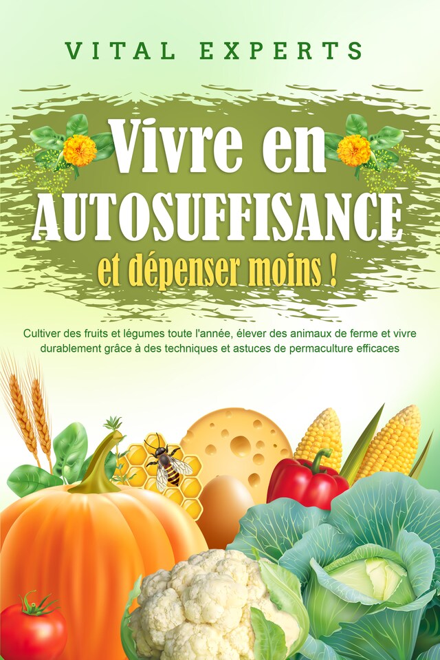 Book cover for Vivre en AUTOSUFFISANCE et dépenser moins !: Cultiver des fruits et légumes toute l'année, élever des animaux de ferme et vivre durablement grâce à des techniques et astuces de permaculture efficaces